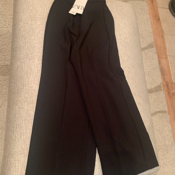 Cropped Culotes Zara Wide Leg Pants Size XS - Picture 9 of 10